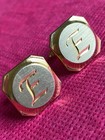 Vintage*CUFFLINKS*E*Silver & Gold tone*unbranded — photo 2