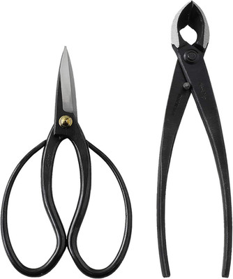 Japanese Bonsai Tool Set - Scissors & Concave Cutter - Essential Starter Kit