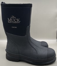 Muck Boot Chore Soft Toe Boot Black Mens Size 6.5 Women 7 7.5