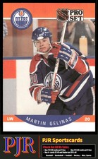 Martin Gelinas 1990-91 Pro Set #83 Edmonton Oilers Rookie