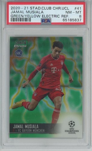 Jamal Musiala [Refractor] #41 2020 Stadium Club Chrome UEFA Champions League card