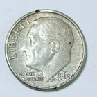 1964 D Roosevelt Dime 90% Silver 10C Circulated Coin #6029