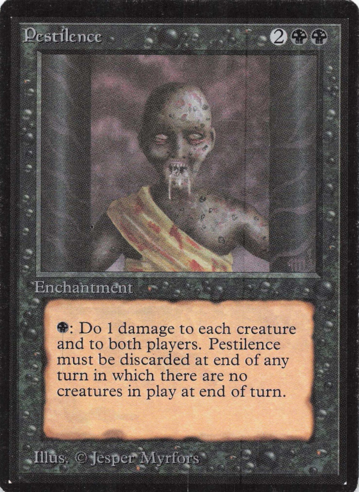 MTG - Pestilence - Beta Edition (7 our card number)