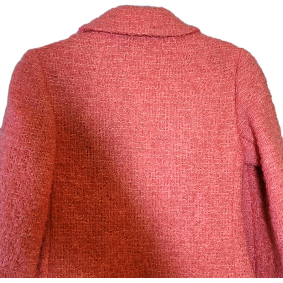 Abrigo Vintage Joseph Magnin Junior Grande Petite By Braetan Rosa Doble Pecho Foto 3 de 4