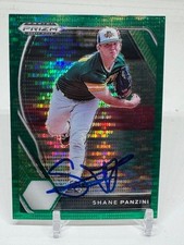 2021 Panini Prizm Draft Picks Baseball SIGNED RC Shane Panzini PDP108 Green