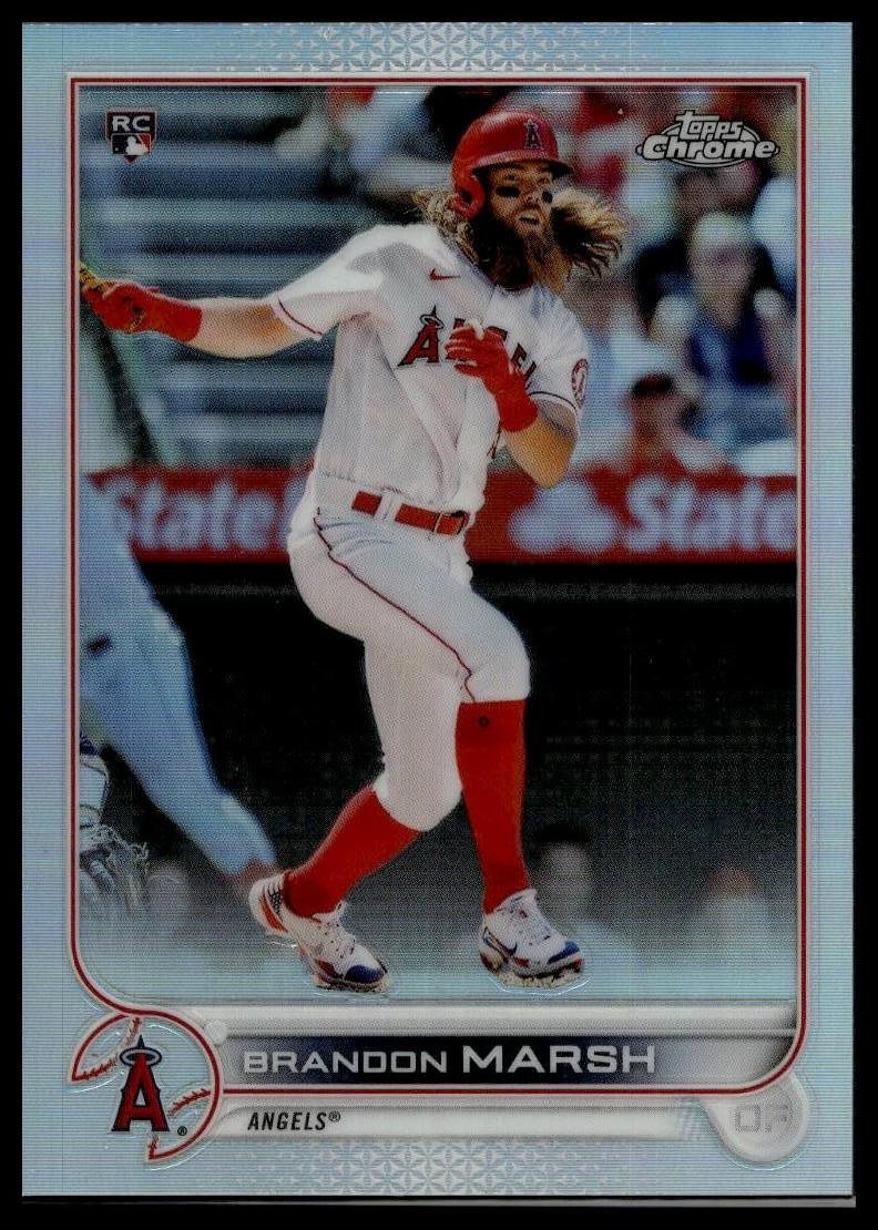 2022 Topps Chrome Sonic #133 Brandon Marsh Refractor RC