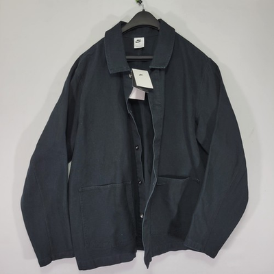 #ad Nike Life Men#x27;s Chore Coat Canvas Utility Jacket Faded Black FN0356 010 LARGE $65.00