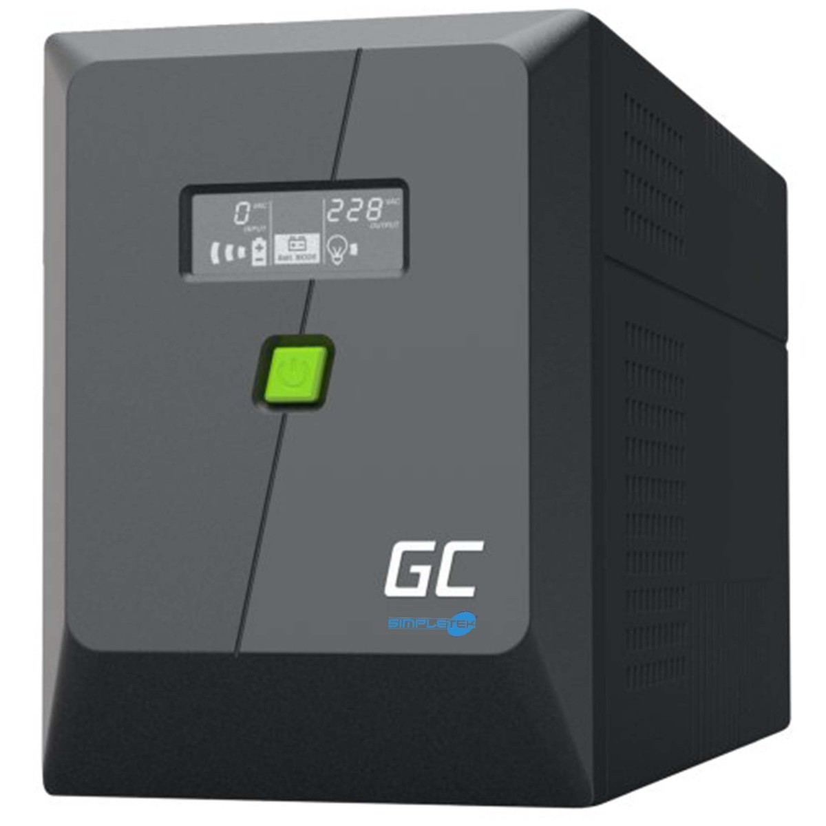 Simpletek UPS 900W 1500VA Mit LCD Notstrom-Netzteil Rack Schwarz USB - Bild 6