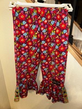 Matilda jane Paint By Numbers Sz 4 Big Ruffle floral Pants