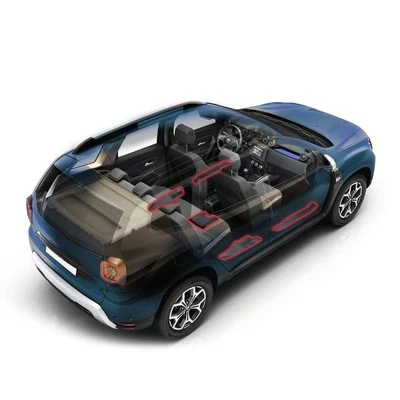 Einstiegschutz für Dacia Duster Eintrittschutz Teppichkantenschutz 2018-24 5tlg - Bild 1 von 4