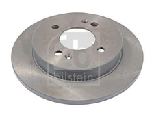 2x Febi Rear Solid Brake Discs Fits Hyundai Kia I10 Picanto 234mm