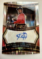 2025 Panini Select Yoelin Cespedes #SIG-YC Prizm Silver Holo Auto RC