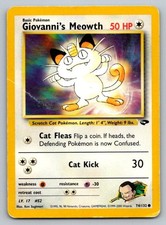 Giovanni's Meowth (74) Gym Challenge 074/132 DMG Unlimited on eBay