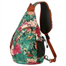 Sling backpack Crossbody Shoulder Chest Bag Travel Hiking Daypack for Women X...