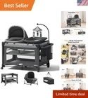 Convenient Bedside Crib and Travel Playpen: Effortless Setup for Busy Parents