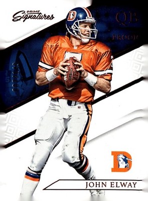 2016 Panini Prime Signatures #66 John Elway Prime Proof Red #/149