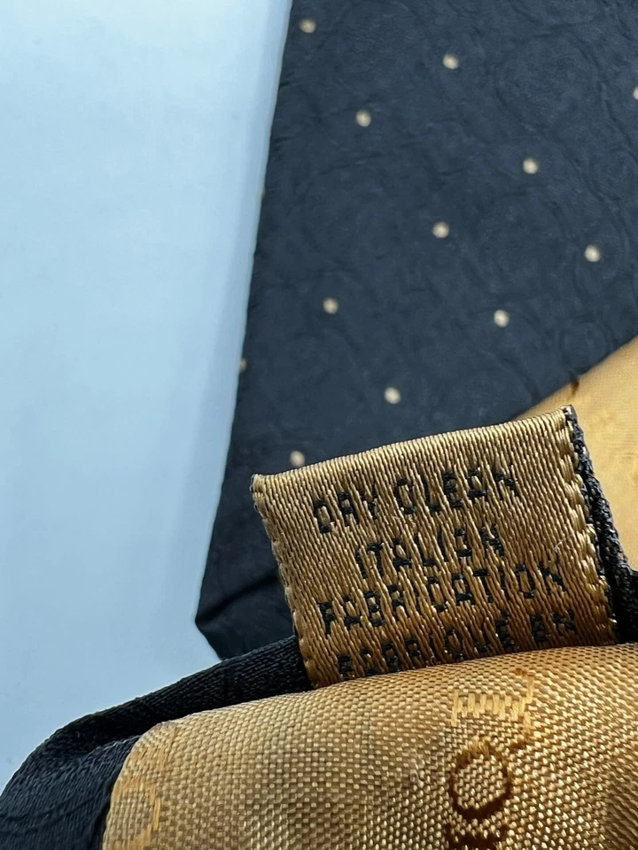 Gravata masculina TODAY'S MAN 100% seda designer italiano geométrica preta W"3.8" L:56" - Imagem 4 de 4