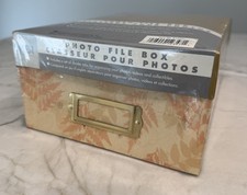 MBI Photo File Box Storage for overt a thousand 4" by 6" Photos or 10 VHS