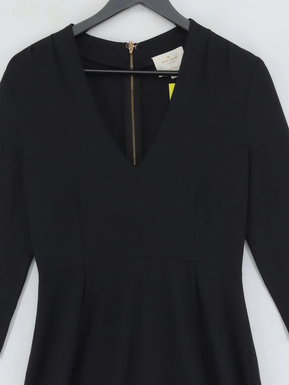 Abito midi donna Kate Spade UK 14 nero viscosa