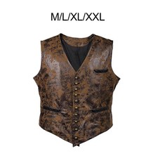 Steampunk Waist Coat Vest Adults Waistcoat for Prom Stage Show Themed Party Gift