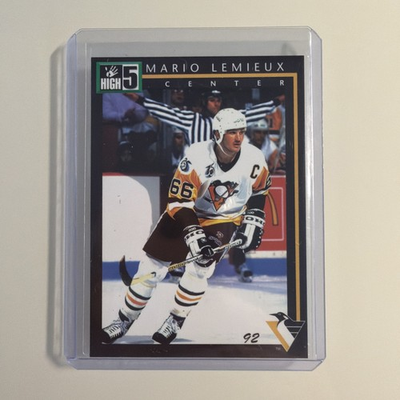 #ad 1992 High5 Preview Samples Mario Lemieux #P5 Pittsburgh Penguins HOF $2.95