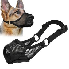 Dog Muzzle, Mesh Muzzle for Large Medium Small Dogs, Soft Mouth Guard for Bit...