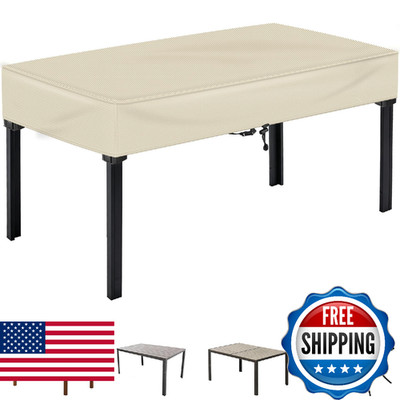 TOHONFOO Rectangular Patio Table Cover - Waterproof Anti-UV Outdoor Dining Table