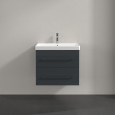 Villeroy & Boch Avento 65 cm vanity unit + basin 2 drawers Crystal Grey A89000B1