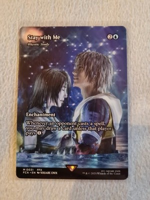 MTG Stay with Me - Rhystic Study (Showcase) FF Final Fantasy: Through The Ages  