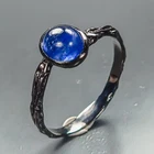 Handmade Blue Sapphire Ring 925 Sterling Silver Size 9 /R475362