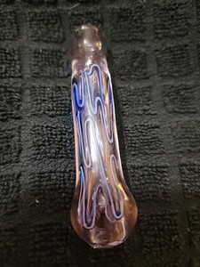 GLASS CHILLUM PIPE TOBACCO 