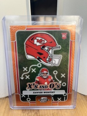 2024 Panini Contenders Optic XS and Os Xavier Worthy  Orange Prizm /50 (RC)
