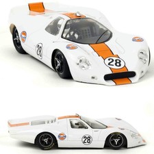 Nsr Ford P68 Alan Mann Gulf White 28 132 Slot Car 0656sw Sidewinder