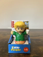 Fisher Price / Little People   #HVT45    Girl + Blonde Ponytail + Coffee