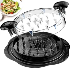 Chicken Shredder Large Chicken Breast Shredder Tool Twist with Brush&Fork