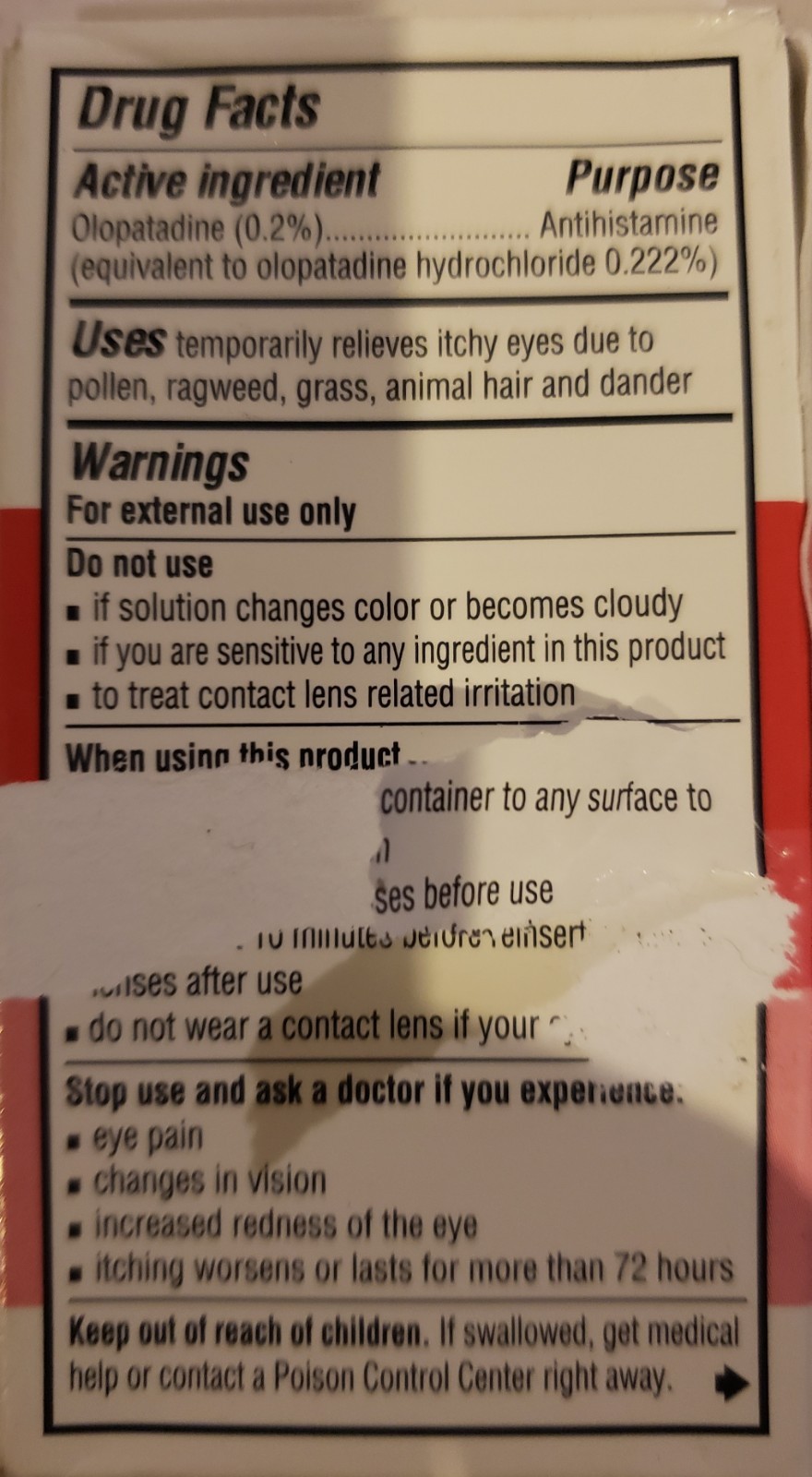 Glenmark Therapeutics Once Daily Olopatadine Eye Drops for Allergies, Redness