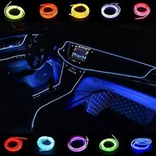 Wire Neon Light Car Interior LED Lights, Ambient Lighting Kits for Xmas Blue