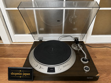 DENON DP-1200 Direct Drive Turntable Record Player Working w/Dust cover Japan