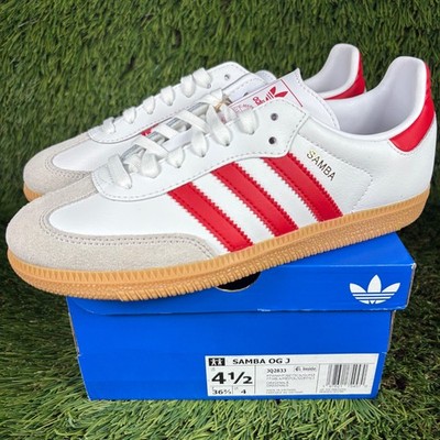 Adidas Originals Samba OG Sz Youth Women's White Red