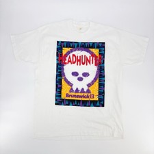 T-shirt vintage anni 80 Brunswick bowling uomo XL Screen Stars USA punto singolo