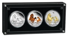 2026 LUNAR SERIES-3 YEAR OF THE HORSE 1oz SILVER TRIO $1 3-coin Set 3oz-total
