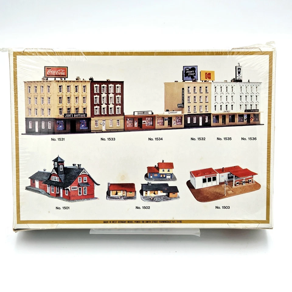 Model Power 1531 N Scale Judy's Boutique Sealed Model Building Kit W Germany New - Image 3 of 4
