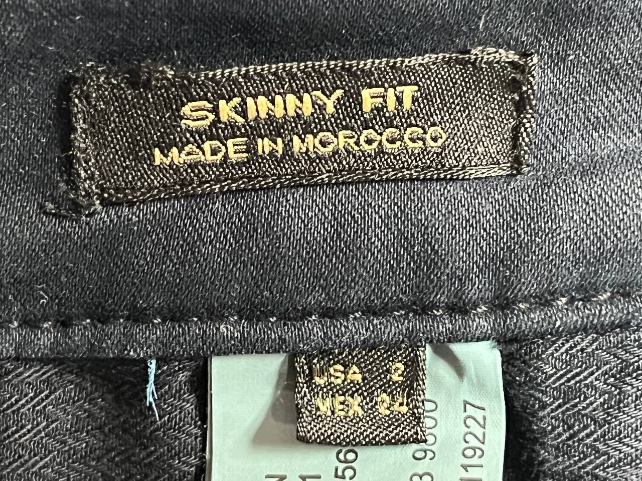 Massimo Dutti Skinny Fit Pants Size 2 Blue Stretch Pockets image 6
