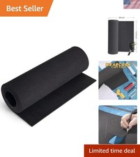 Black EVA Foam Sheet Roll 13.9" x 59" for Cosplay Crafts, 5mm Thick