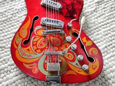Framus S-11 Atlantik Flower Power BJ 1968