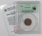 1899 1c Indian Head Cent OGH PCGS MS64 RB**Eagle Eye Certificate-Green Holder**