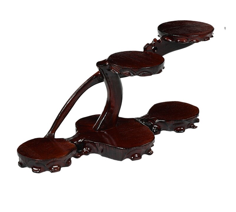 13.7" Wooden Display Rack Craft Stand Bonsai Stone Statue Doll Artwork Pot Decor 13.7" Wooden Display Rack Craft Stand Bonsai Stone Statue Doll Artwork Pot Decor