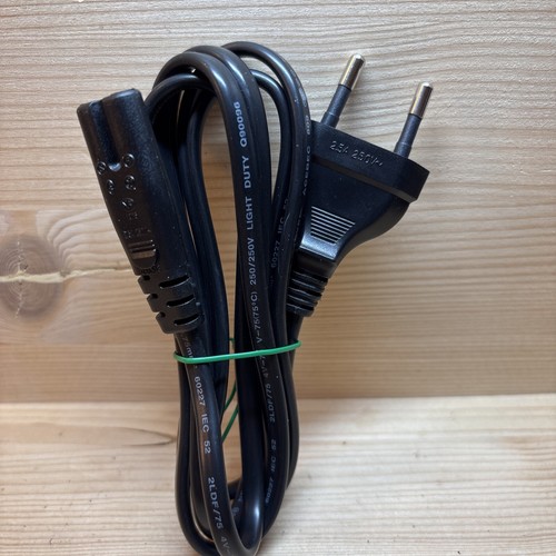 SP-021A I-SHENG( EURO ) 2.5A 250V 2 Prong 18”(45cm) Power Supply Cord Cable - Picture 2 of 4