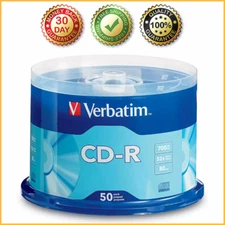 50-PACK BLANK CD-R DISCS Music Media Audio MP3 Data 700MB 80MIN 52X Recordable