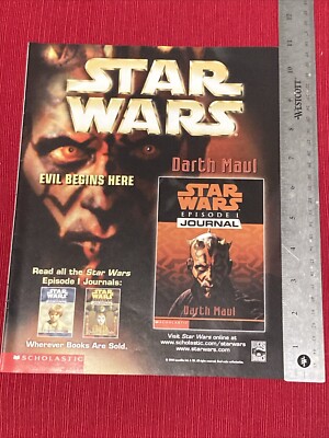 Star Wars Episode 1 Death Maul Journal Offer 2000 Print Ad